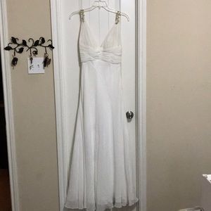 White formal dress